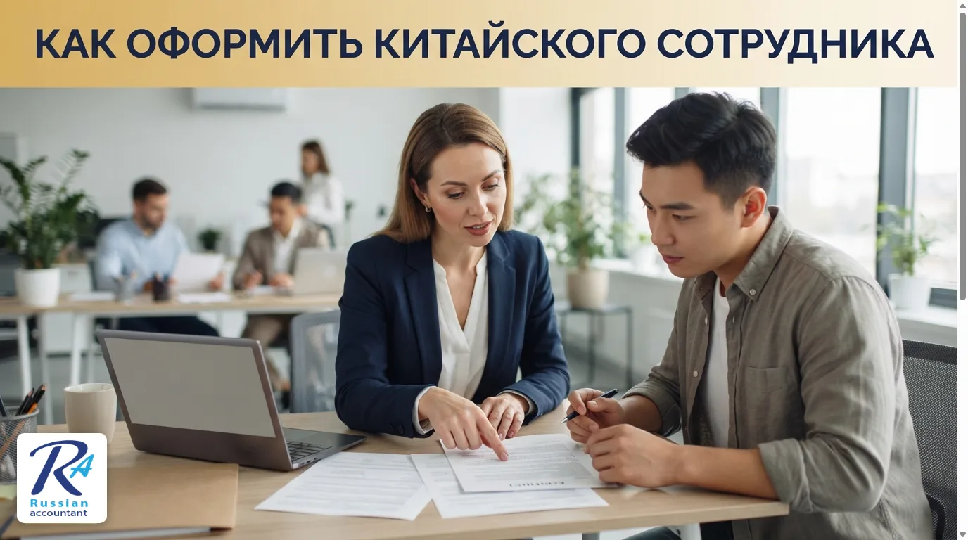 Оформление китайского сотрудника — HR-специалист и работник подписывают трудовой договор
