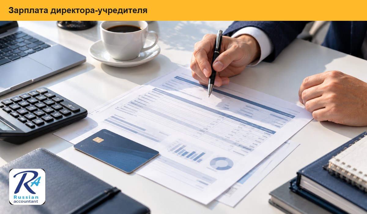 Директор-учредитель подписывает документы в офисе