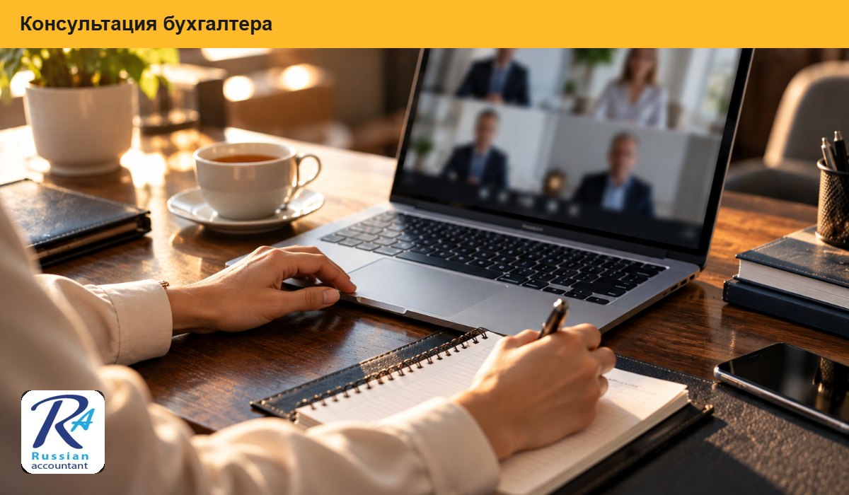 Бухгалтер консультирует предпринимателя онлайн