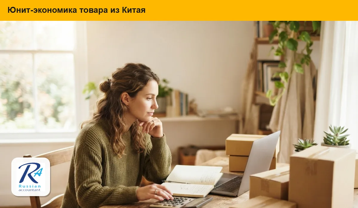 Селлер считает себестоимость и юнит-экономику товара из Китая