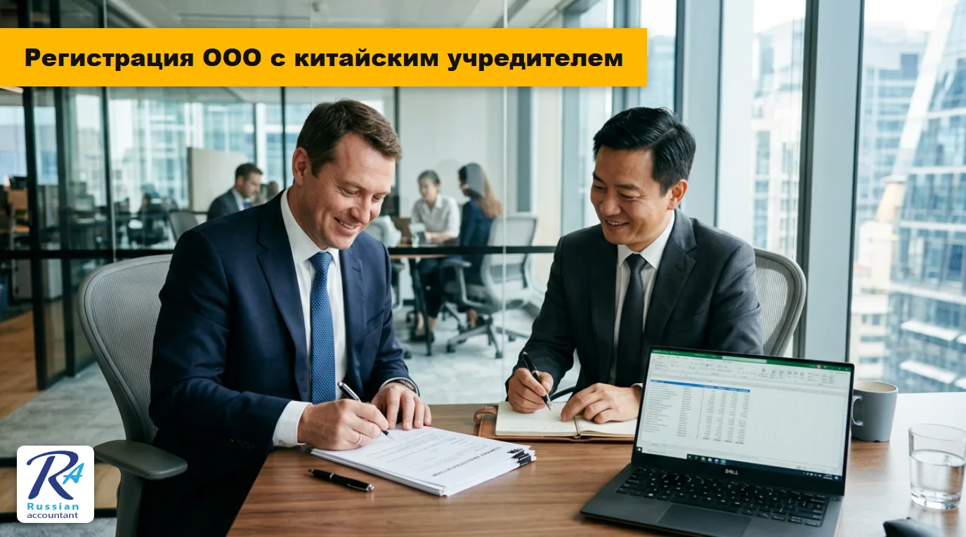 Регистрация ООО с китайским учредителем — подписание документов в офисе