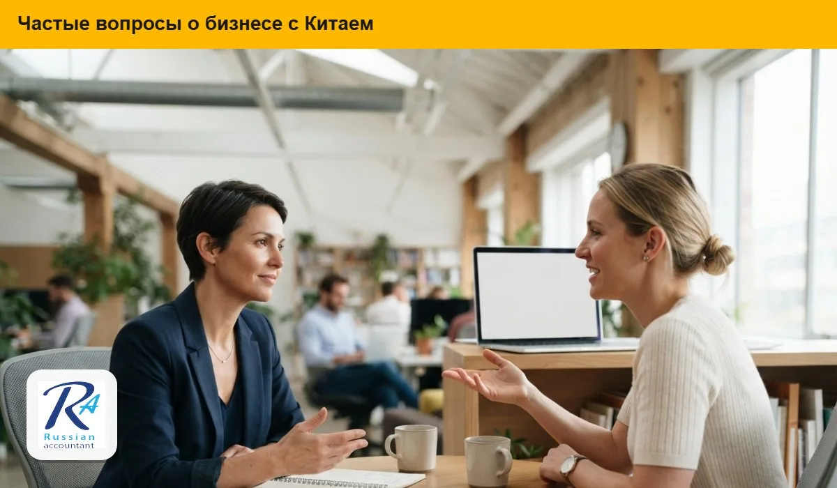 Консультант отвечает на вопросы клиента о работе с Китаем