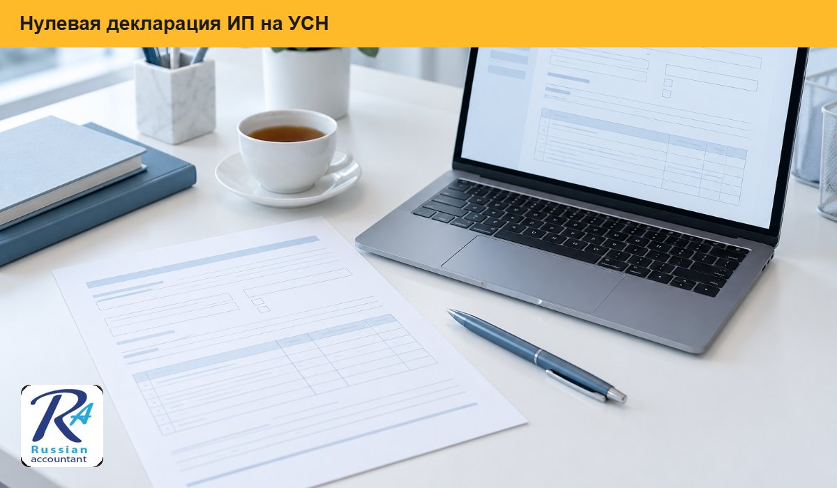 Индивидуальный предприниматель заполняет нулевую декларацию