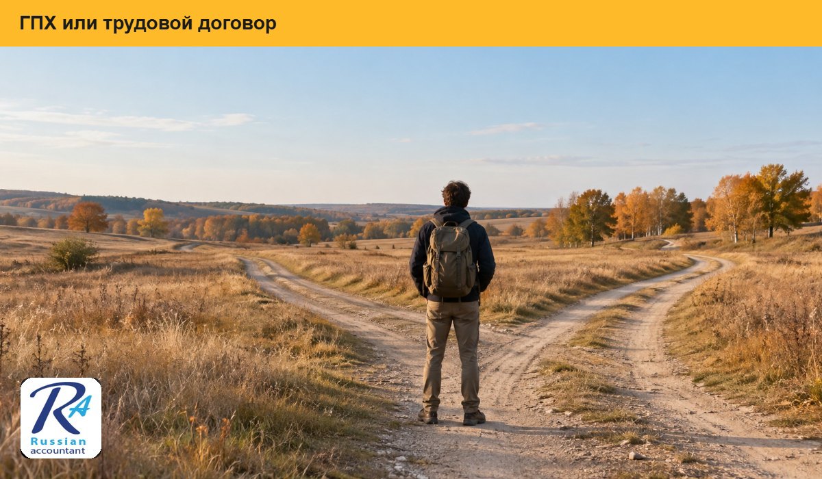 Руководитель выбирает между трудовым договором и договором подряда
