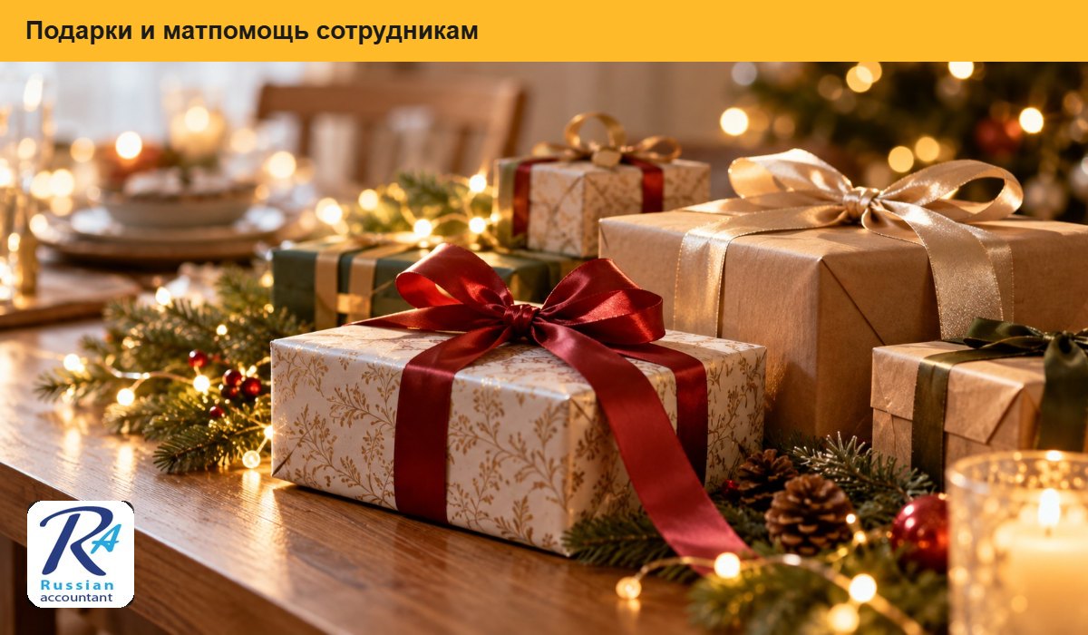 Подарочные коробки с лентами для сотрудников