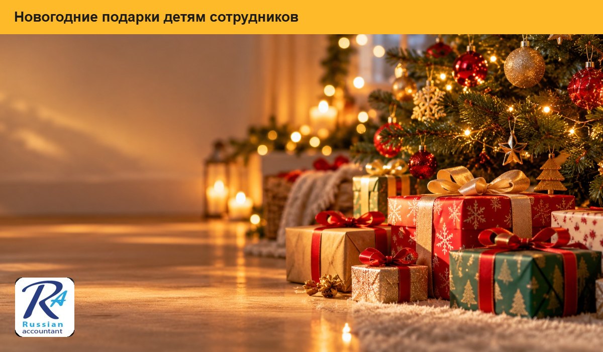 Детские новогодние подарки в коробках под ёлкой